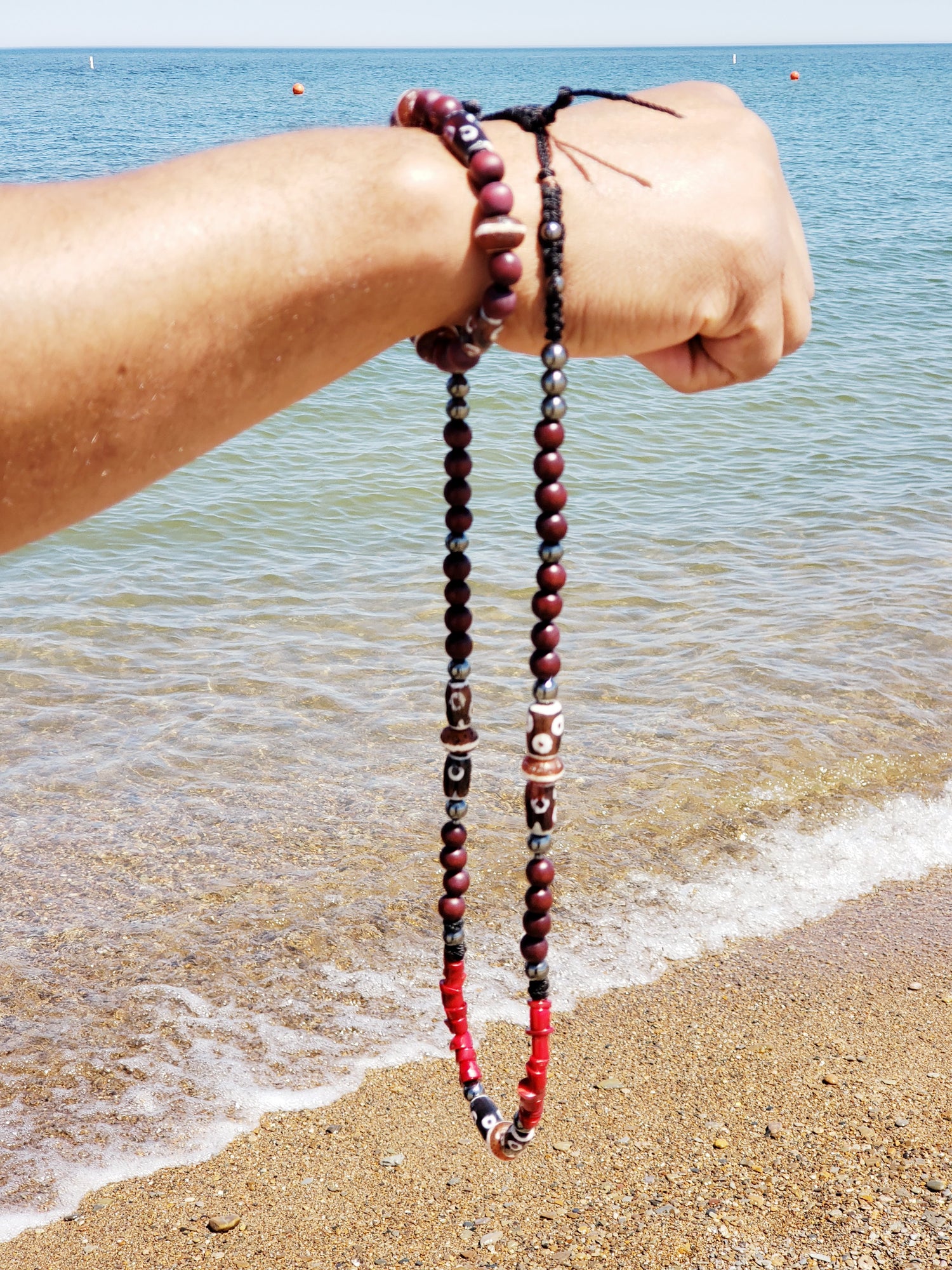 Men's Hematite necklace, promotes strength, boldness, and healing. Art of Natural Health, handmade jewelry is made to help you look good and feel good! Shop now!