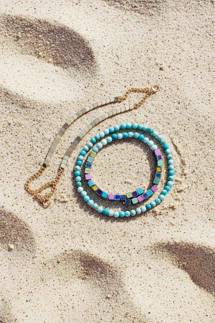 Boho Ankle Bracelet, 'Golden'